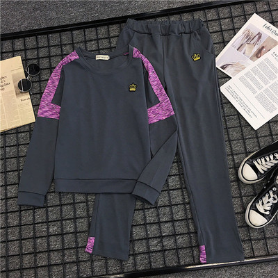 Αθλητικό και casual γυναικείο σύνολο από δύο μέρη σε διαφορετικά χρώματα