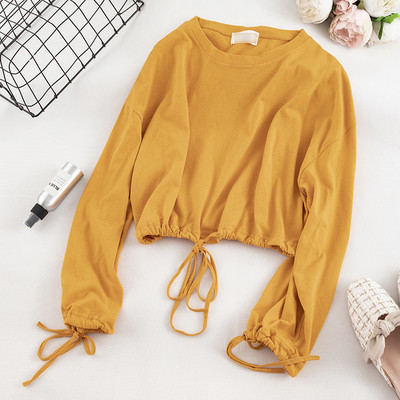 Καθημερινή  γυναικεία μπλούζα σε πέντε χρώματα με κορδόνια