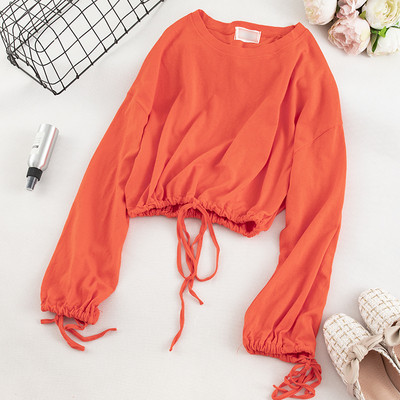 Καθημερινή  γυναικεία μπλούζα σε πέντε χρώματα με κορδόνια