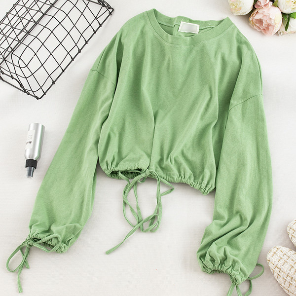 Καθημερινή  γυναικεία μπλούζα σε πέντε χρώματα με κορδόνια