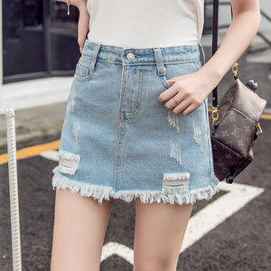 Φούστα - παντελόνι σε δύο χρώματα με σχισμένα μοτίβα