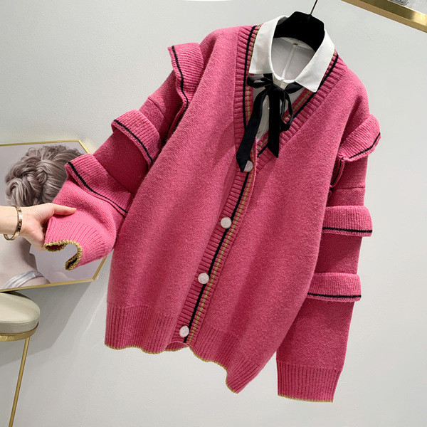 Lezser női kardigán széles ujjal, több színben