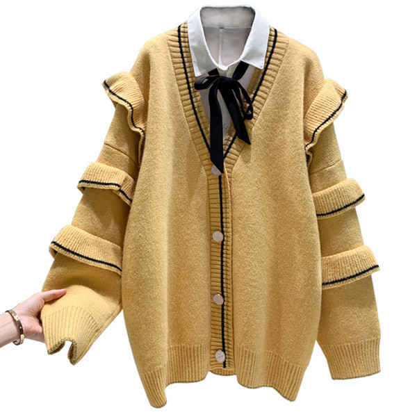 Lezser női kardigán széles ujjal, több színben