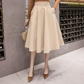 Κομψή γυναικεία φούστα σε δύο χρώματα
