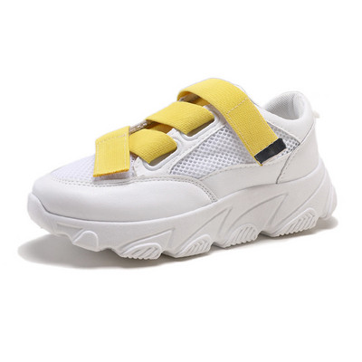 ΝΕΟ μοντέλο γυναικεία αθλητικά παπούτσια  σε λευκό με παχιά σόλα