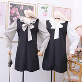 Modern női kétrészes ruha fehér és szürke színben