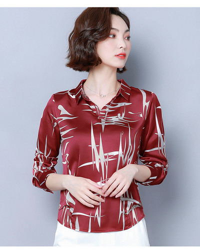 Cămașă elegantă de damă cu guler clasic în trei culori