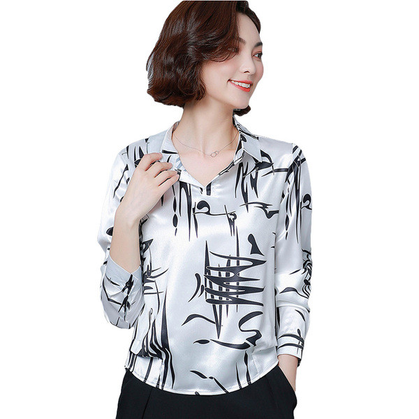 Cămașă elegantă de damă cu guler clasic în trei culori