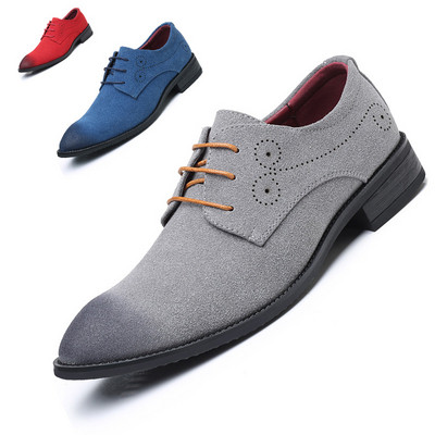 Мъжки  официални обувки с връзки в няколко цвята 