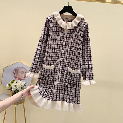 Γυναικείο φόρεμα για το χειμώνα με μακριά μανίκια σε διάφορα χρώματα