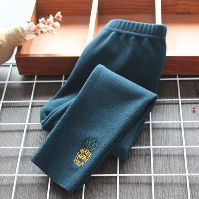 Model nou de pantaloni copii pentru fete cu broderie in mai multe culori