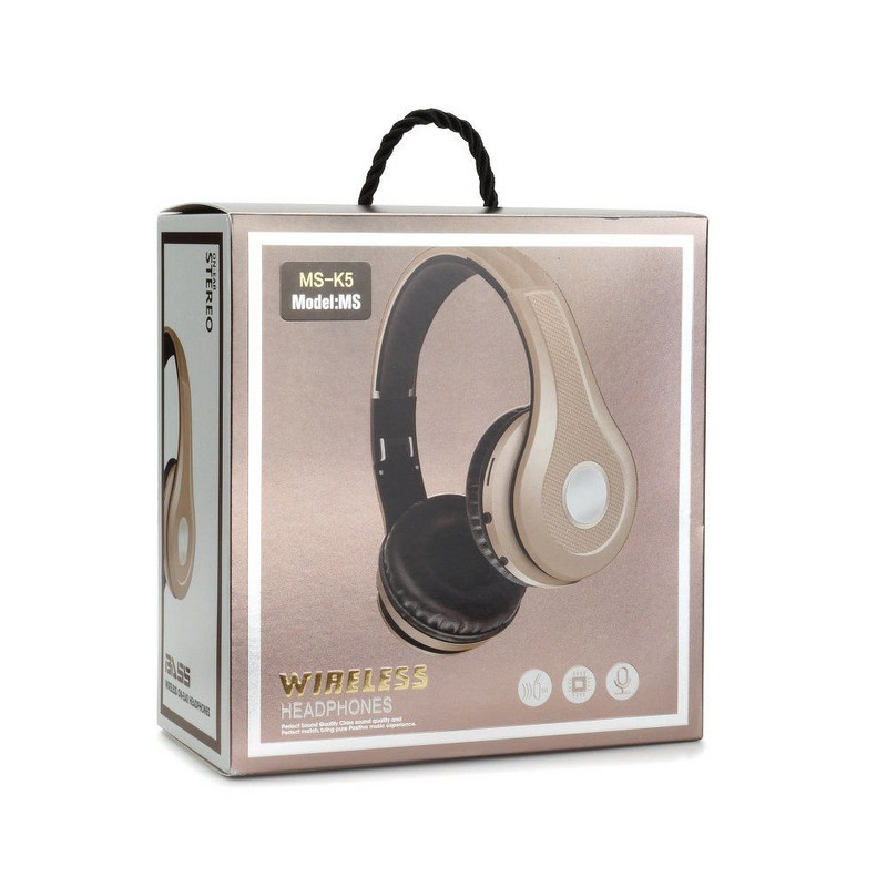 Bluetooth Stereo слушалки модел MS-K5 с FM радио, MicroSD слот и Standby режим до 100 часа