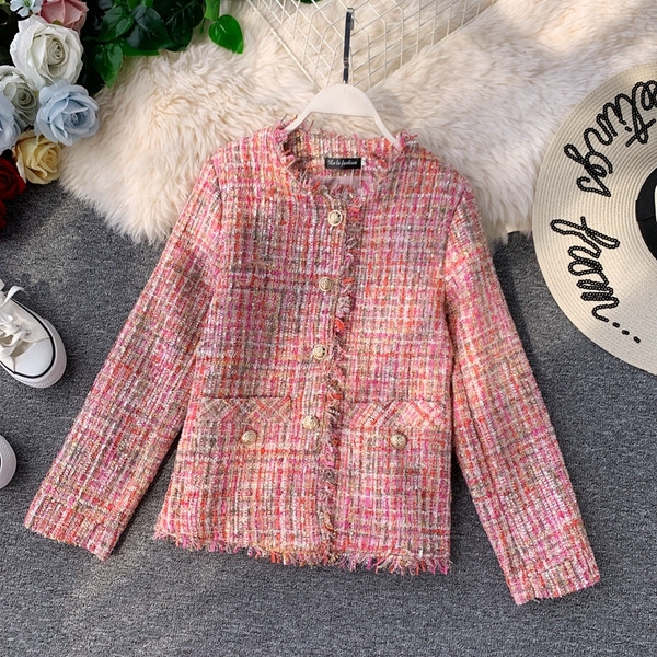 Geaca de dama eleganta cu decolteu oval si buzunare in mai multe culori