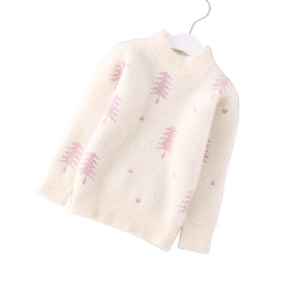 Új modell pólógallérral ellátott gyerek pulóver lányoknak több színben