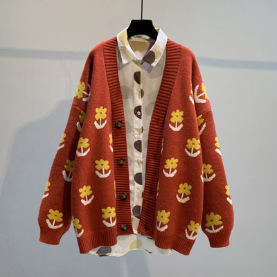 Γυναικείο γιλέκο με πολύχρωμα κεντήματα και V-κολάρο