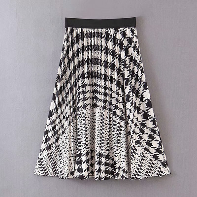 Μακρύ γυναικεία πλισέ φούστα με ψηλή ελαστική μέση