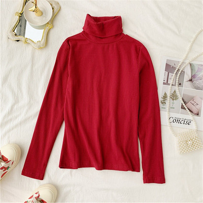 Καθημερινή  γυναικεία μπλούζα με κολάρο σε διάφορα χρώματα