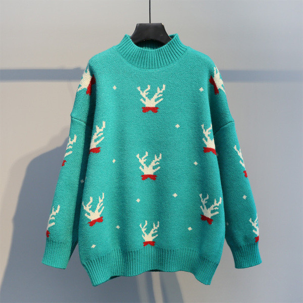 Pulover de iarna de dama cu guler inalt in mai multe culori