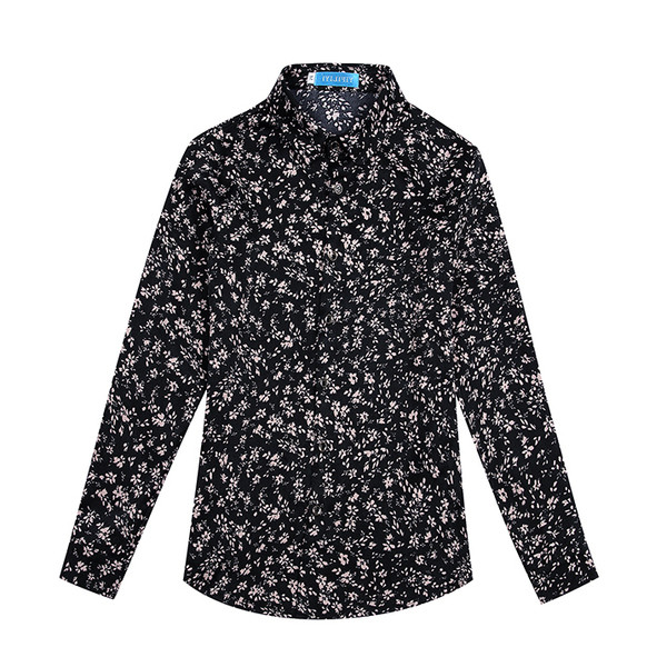 Cămașă elegantă de damă în trei culori - cu motive florale