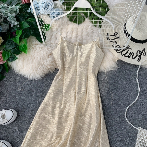 Rochie lunga de dama eleganta cu bretele subtiri in mai multe culori