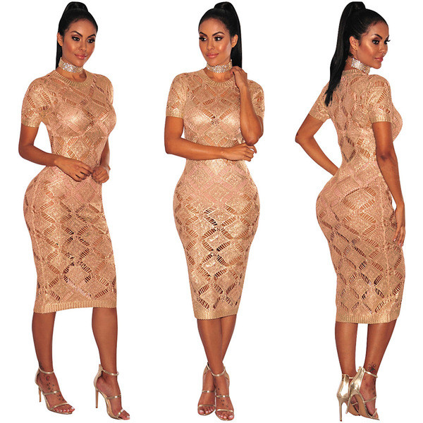 Rochie moderna de dama cu maneci scurte in trei culori