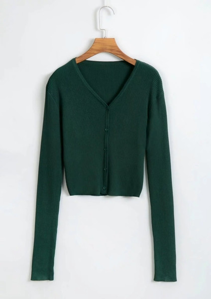 Νέο γυναικείο γιλέκο με κουμπιά και λαιμόκοψη - διάφορα χρώματα