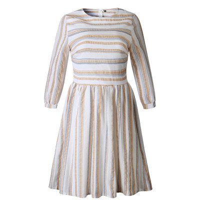 Rochie moderna de dama in trei culori cu maneci lungi