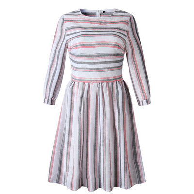 Rochie moderna de dama in trei culori cu maneci lungi