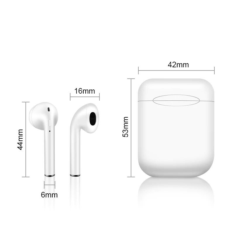 Безжични bluetooth слушалки с Powerbank модел TWS I11 и Bluetooth 5.0 Touch, автоматично свързване - бял цвят