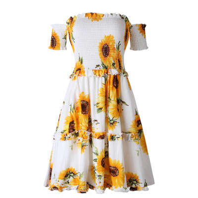 Γυναικείο καθημερινό  φόρεμα με floral μοτίβο σε τρία χρώματα