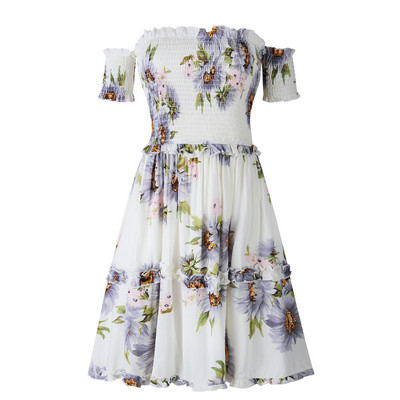 Γυναικείο καθημερινό  φόρεμα με floral μοτίβο σε τρία χρώματα