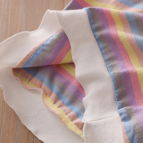 Νέο μοντέλο ριγέ παιδική μπλούζα με εφαρμογή για τα κορίτσια