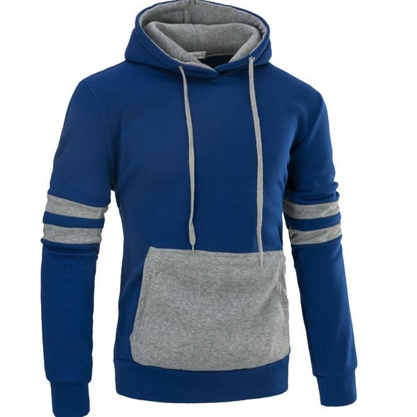 Hanorac de zi cu zi pentru bărbați cu cravate și glugă în mai multe culori