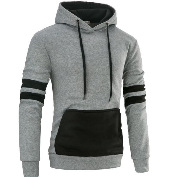 Hanorac de zi cu zi pentru bărbați cu cravate și glugă în mai multe culori