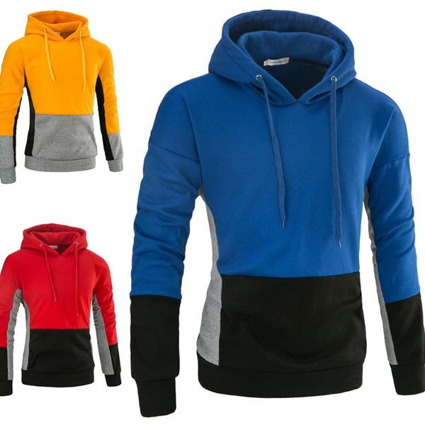 Napi férfi pulóver kapucnival, három színben