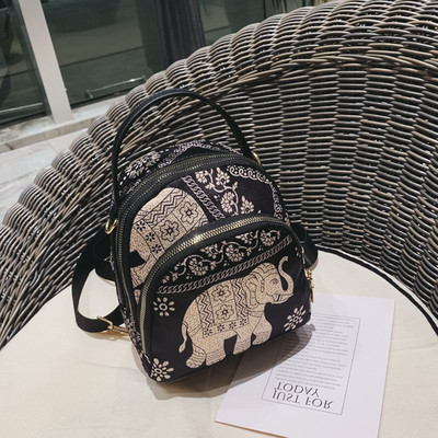 Νέο μοντέλο μοντέρνο γυναικείο σακίδιο με εφαρμογή σε μύρο χρώμα