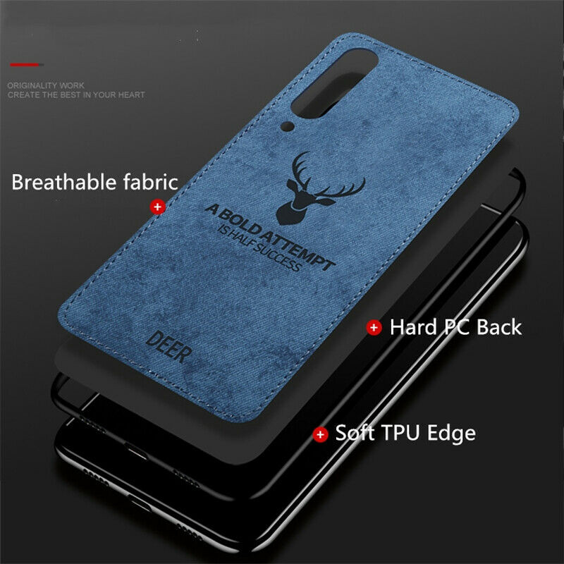 Husa din silicon rezistenta la socuri cu spate asemanator pielii pentru Xiaomi RedMi Note 5 Blue - Husa Reer