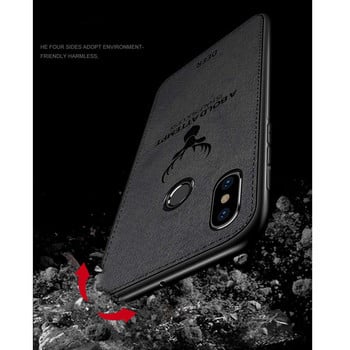 Θήκη από σιλικόνη με δερμάτινη πλάτη για Xiaomi RedMi Note 5 Black - Reer