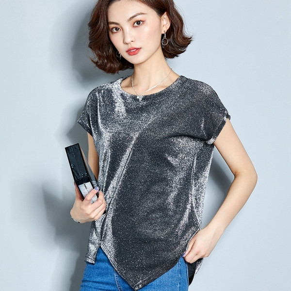 Μοντέρνο γυναικείο T-shirt με τρία χρώματα