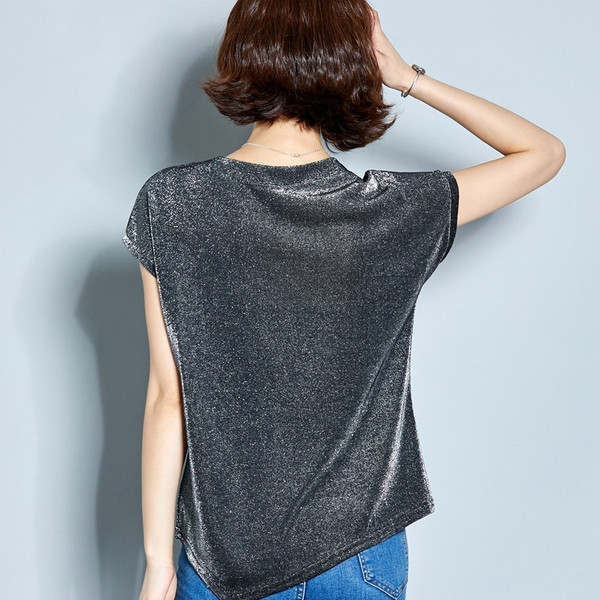 Μοντέρνο γυναικείο T-shirt με τρία χρώματα