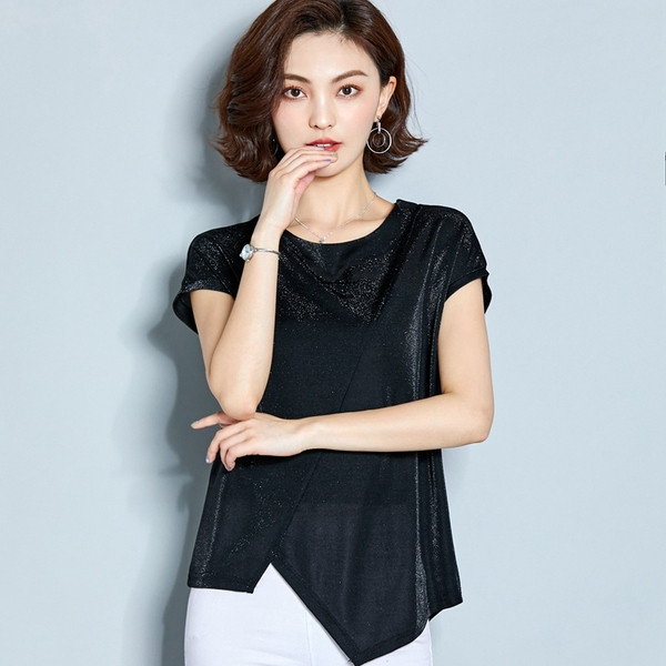 Μοντέρνο γυναικείο T-shirt με τρία χρώματα