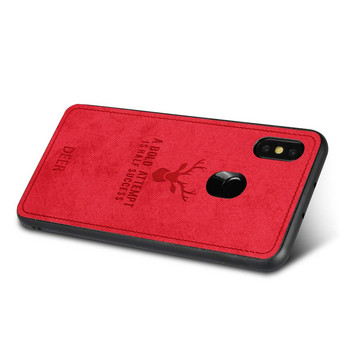Противоударен силиконов калъф с гръб наподобяващ кожа за Xiaomi RedMi Note 5 Червен - Reer case