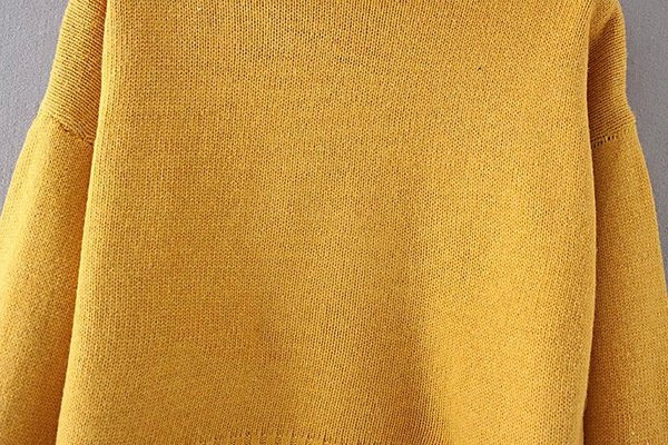 Χειμερινό  γυναικείο πουλόβερ ασύμμετρο σχέδιο με υψηλό κολάρο  σε διάφορα χρώματα