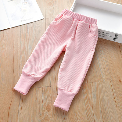 Παιδικά καθημερινά παντελόνια για κορίτσια με τσέπες σε διάφορα χρώματα