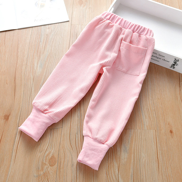 Παιδικά καθημερινά παντελόνια για κορίτσια με τσέπες σε διάφορα χρώματα