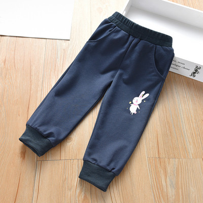 Αθλητικά παντελόνια για κορίτσια με εφαρμογή σε τρία χρώματα