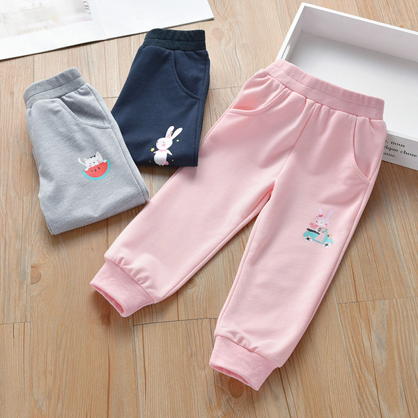 Αθλητικά παντελόνια για κορίτσια με εφαρμογή σε τρία χρώματα