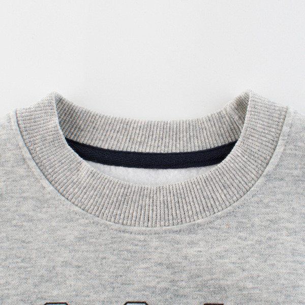 Καθημερινή παιδική  μπλούζα σε γκρι χρώμα με εφαρμογή για αγόρια