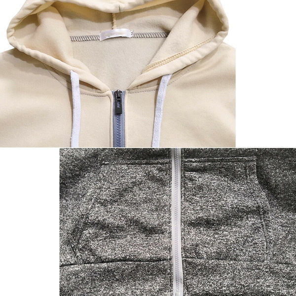 Νέο μοντέλο μοντέρνο ανδρικό φούτερ με φερμουάρ και κουκούλα σε διάφορα χρώματα