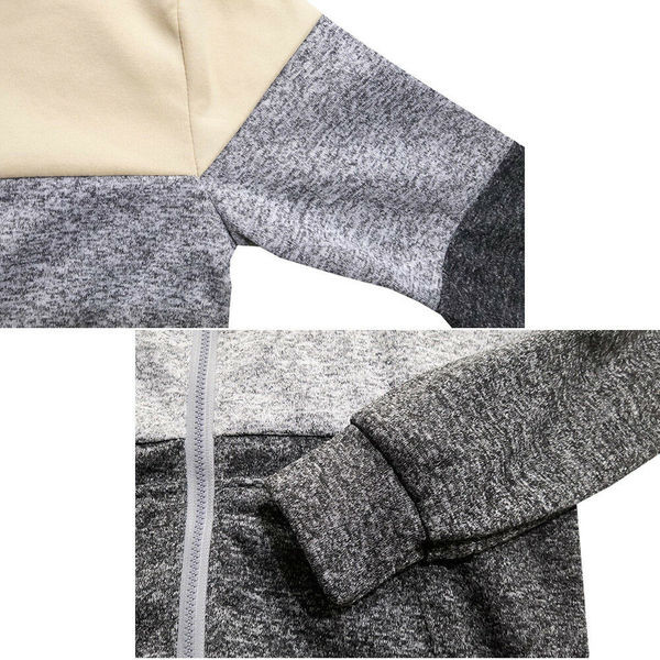 Νέο μοντέλο μοντέρνο ανδρικό φούτερ με φερμουάρ και κουκούλα σε διάφορα χρώματα